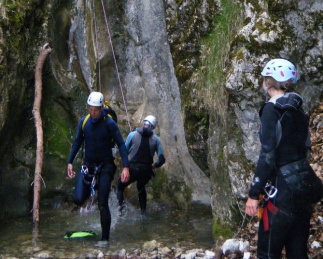  Barranquismo en Saboya con el Club alpino de Chambéry 